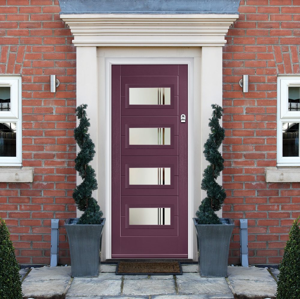 Anthracite grey composite door